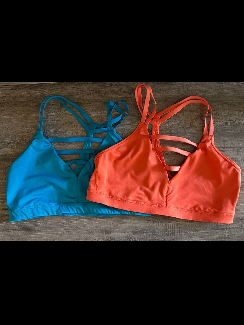 Strappy Cage Fun Color Sports Bra Duo